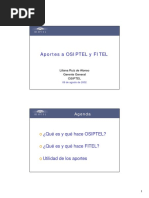 Aportes Osiptel y Fitel