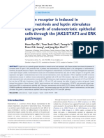 Leptin Receptor Is Induced in Endometriosis and Leptin Stimulates The Growth of Endometriotic Epithelial Cells Through The JAK2/STAT3 and ERK Pathways