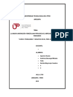 Informe Venezolanos en El Perú