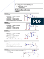 Amplificateurs Opérationnels TD 01