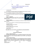 L Reglamento de La Ley de Trabajo Del Cirujano Dentista Ley 27878