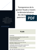 Transparence de La Gestion Fiscale A Travers La