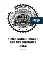 WRPF Folk Bench Press Rule 2018