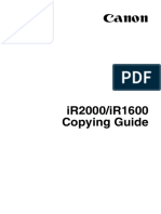 iR2000/iR1600 Copying Guide: Canon