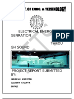 Electrical Energy Genration Throu GH Sound: Indresh Kunwar Gaurav Shakya Shivje