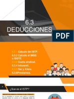 6.3 Deducciones