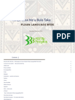 ''Noqu Vosa Me'u Bula Taka - Fijian Language Week'' (Ministry For Pacific Peoples, 2016)