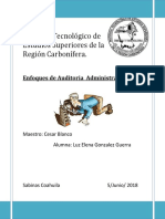 Auditoria Adminsitrativa Unidad 5