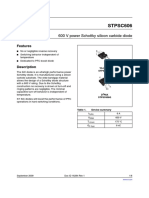 STPSC606: 600 V Power Schottky Silicon Carbide Diode