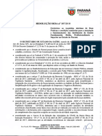 PARANA - Resolucao SESA 107.2018 - Criterios Instituicoes Ensino