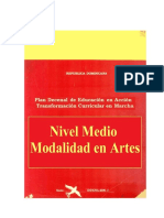 Nivel Medio Modalidad Artes PDF