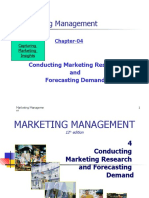 Marketing Management: Conducting Marketing Research and Forecasting Demand