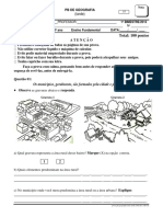 Prova PB Geografia 3ano Tarde 1bim 1 PDF