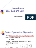 Information Retrieval - Lsi, Plsi and Lda: Jian-Yun Nie