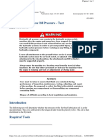 Flywheel Lubrication Oil Pressure - Test: D8T Track-Type Tractor Power Train