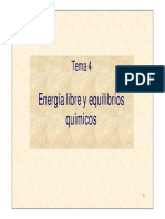 Energia Libre y Equilibrios Quimicos PDF