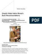 Shaykh Abdal Hakim Murad's Book Recommendations - Readings Islamic Studies