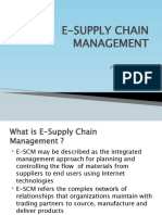 E-Supply Chain Management: Presentation by Dhruv Gathani Chirag Jani