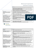 Individual Contributor Behavioural Competency List