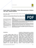 Serum Apelin: A New Marker of Early Atherosclerosis in Children With Type 1 Diabetes Mellitus