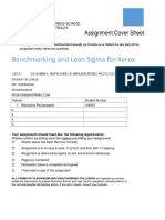 Benchmarking and Lean Sigma For Xerox Company