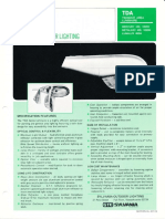 Sylvania TDA Twindor Street Light & Area Luminaire Spec Sheet 1972