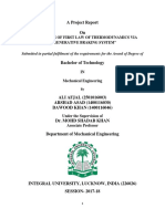 Application of First Law of Thermodynamics Via Regenerative Braking System