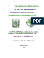 Separata de Formulacion y Evaluacion de Proyectos de Inversion Turisticos