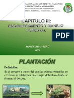 CAPITULO III - Establecimiento y Manejo Forestal