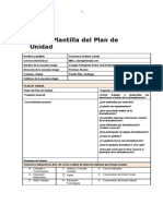 Plantilla de Plan de Unidad