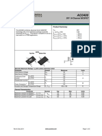 General Description Product Summary: 30V N-Channel MOSFET