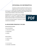 Figura Profesional de Informática: en Aplicaciones Ofimaticas Y en Linea