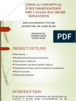 Geotechnical Conceptual Design Recommendations Centreport Canada Way Grade Separations