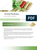 Herbal Medicines Laws Standards