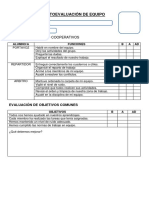 Autoevaluación de Equipo