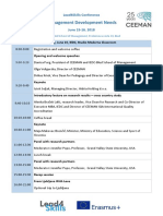 L4S Conference Schedule With Rooms