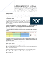 Operaciones Con Puertas Logicas