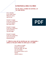 Ejercicios de La Forma Del Poema