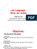 Film Language: Mise-En-Scene: Learning What Mise-En-Scene Is Learning How To Analyse Mise-En-Scene