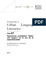 Blommaert y Backus - Repertorios Lingüísticos PDF