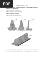 5.5 Dimensionamiento de Muros