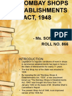 The Bombay Shops & Establishment Act, 1948