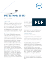 Dell Latitude E5430 Spec Sheet