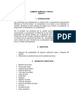 Cambios Quimicos y Fisicos Laboratorio N°7