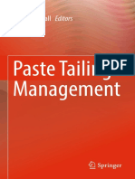 Paste Tailings Management