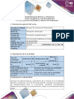 Guía de Actividades y Rúbrica de Evaluación Fase 3 - Realizar La Actividad Protocolo de Proyecto