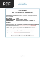 TDR Sistematización de La Experiencia para Alcanzar La Eliminación de La Transmisión Materna Infantil Del VIH en Nicaragua