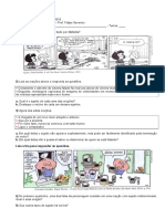 Exercícios Tirinhas - Tios de Sujeito