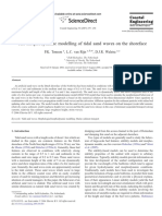 The Morphodynamic Modelling of Tidal Sand Waves On The Shoreface