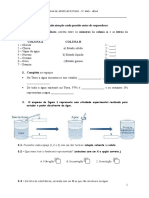 Ficha de Avaliação 5 Ano Agua